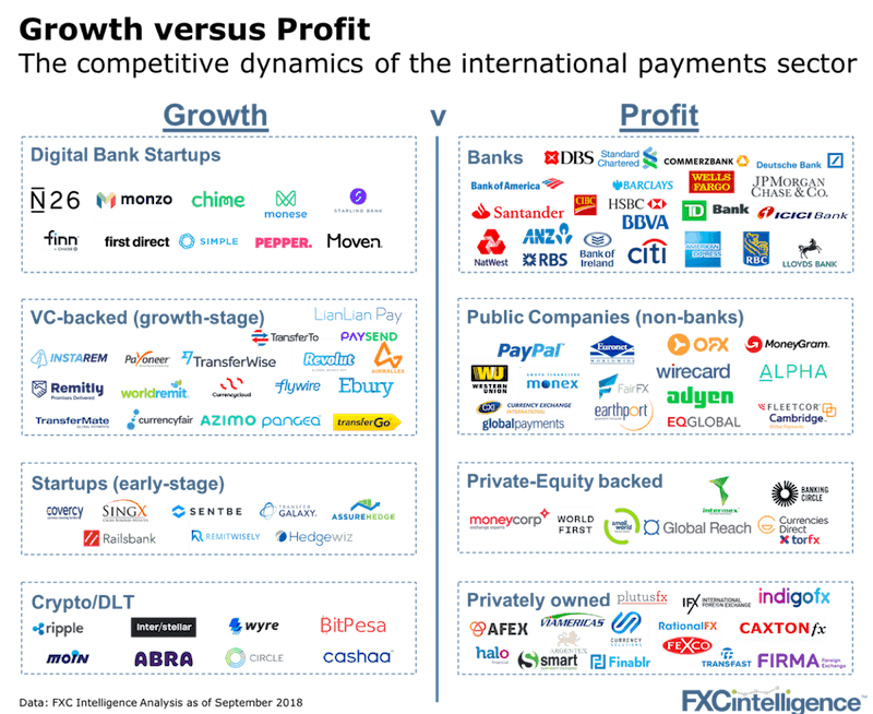 Growth or profit for international payments