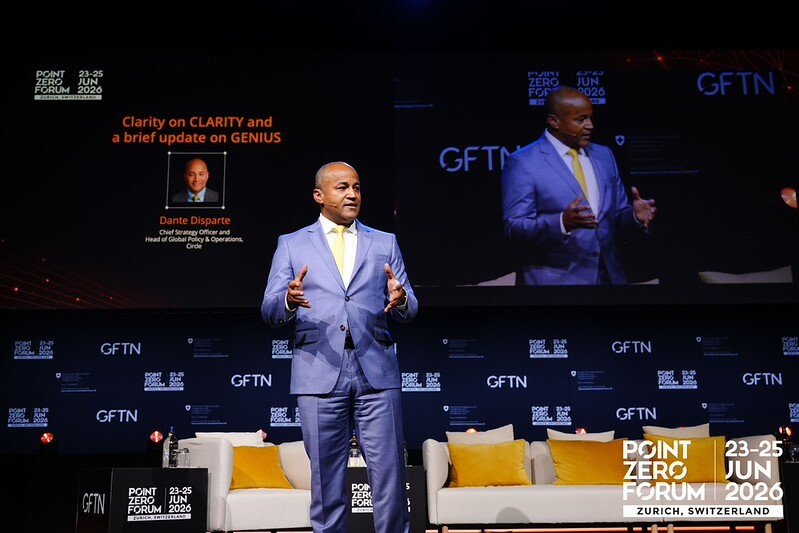 Dante Disparte, Chief Strategy Officer and Head of Global Policy and Operations at Circle. Image courtesy of GFTN.
