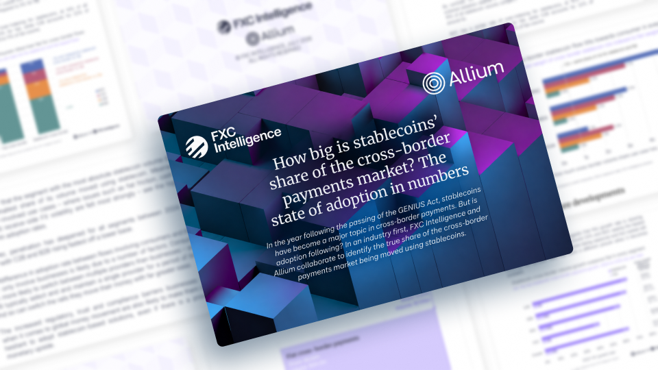 Hero image of a report FXC Intelligence did for Allium in 2026