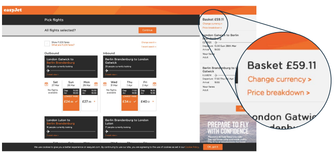 Easyjet currency option