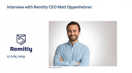 Remitly CEO Interview Matt Oppenheimer